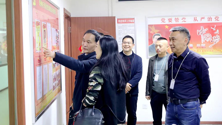 郴州高新區紀工委書記、監工委主任曾雁走訪炬神電子